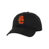 USC Trojans SC Interlock Insignia Dad Hat Strapback Black Hat